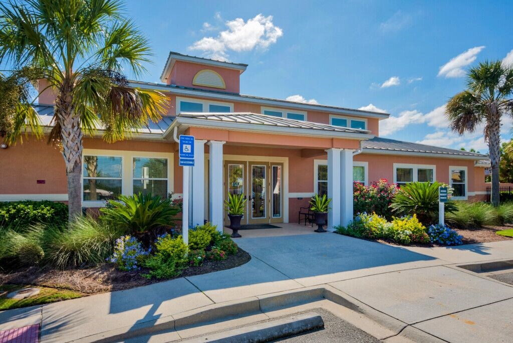 Pet-Friendly Apartments in Hinesville, GA – Tattersall Village - exterior photo of leasing office