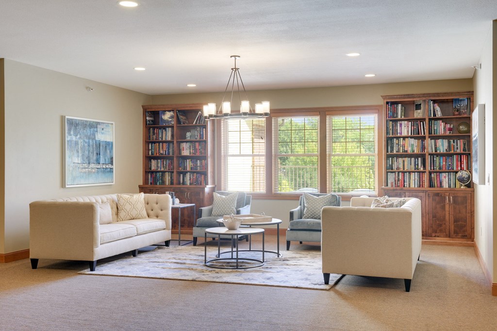 Laurel East End Apartments in Golden Valley, MN photo of community library