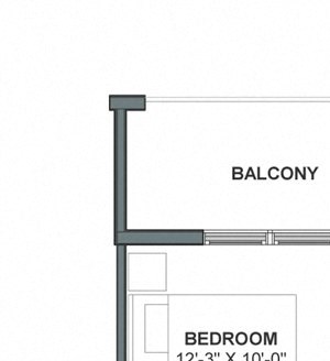 1 bed 1 bath 735 square feet floor plan Woodburn