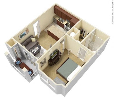 a floor plan of a small apartment