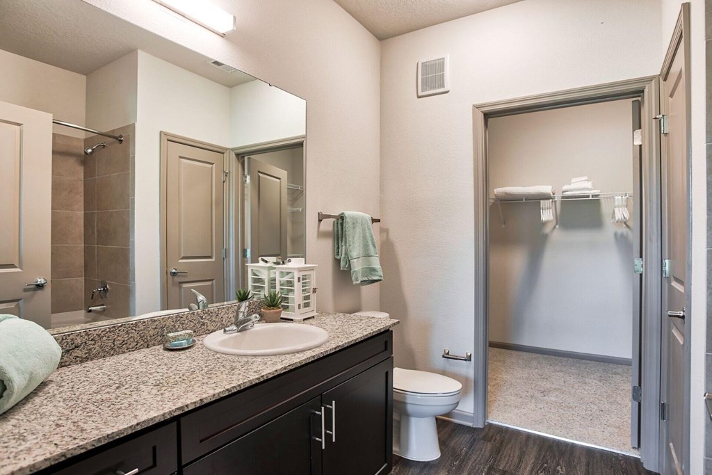 Sawgrass Creek Apartments in New Port Richey Florida photo of bathroom with modern finishes
