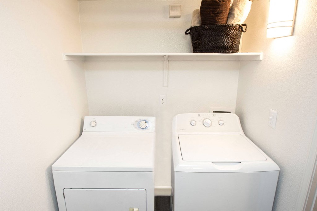 Washer and dryer in unit