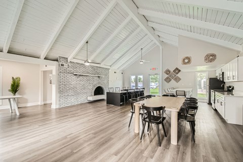 Aurora Meadows apartment community stylish clubhouse near Denver, Colorado