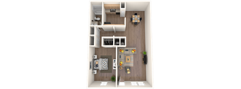 Whitney Manor Apartments in Gretna, LA photo of one bedroom floorplan 810 square feet