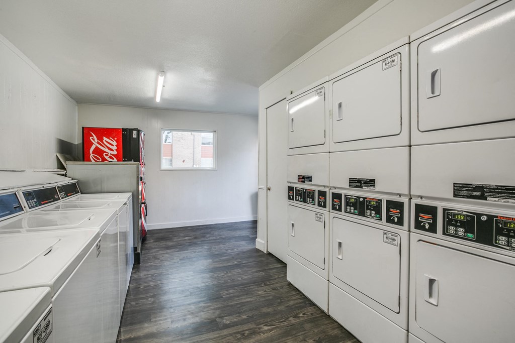 Laundry care amenities at Artisan West apartments in Houston near Sharpstown