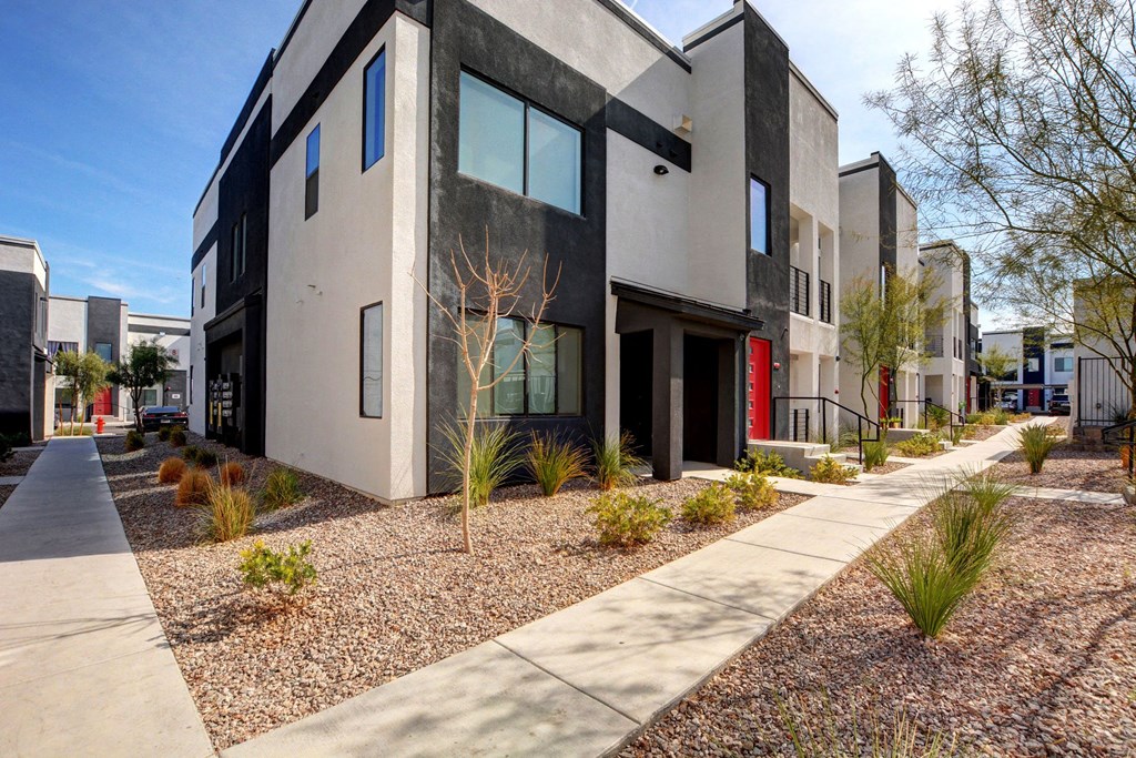 Outside view of a building at the Evo in Las Vegas