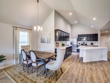 Dining Room and Kitchen View at Amber Pines at Fosters Ridge, Texas, 77384