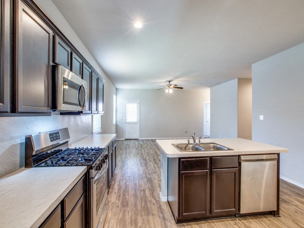 Open Concept Kitchen at Amber Pines at Fosters Ridge, Texas, 77384