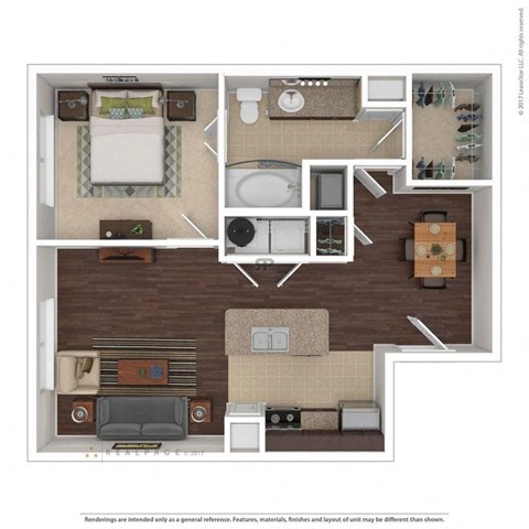Apalachee Point Apartments in Tallahassee, FL photo of one bedroom floorplan