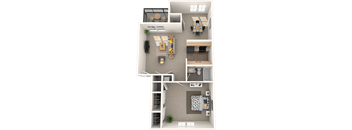 The Marley at Trout River Apartments in Jacksonville_FL_1 bedroom 1 bath floor plan