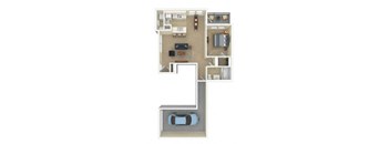 3D Floor plan rendering