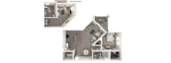 3d floor plan of the sparrow