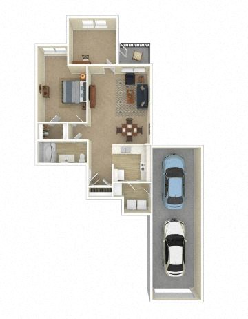 3D Floor plan rendering