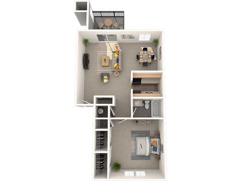 The Marley at Trout River Apartments in Jacksonville_FL_1 bedroom 1 bath floor plan