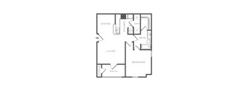 A black and white image of a floor plan for a house.