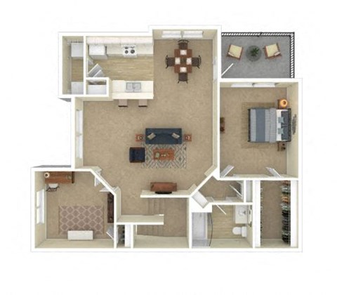 3D Floor plan rendering