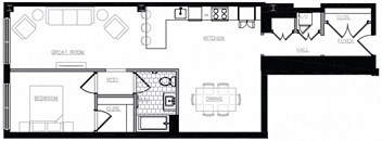 a blueprint of a floor plan of a house