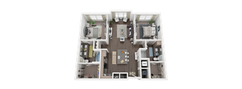 a 1 bedroom floor plan  studio