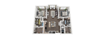 a 1 bedroom floor plan  studio