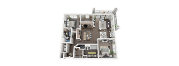 a 1 bedroom floor plan  395
