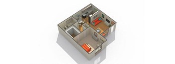 a floor plan of a small apartment