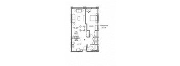 derivative of the second floor floor plan of the law building