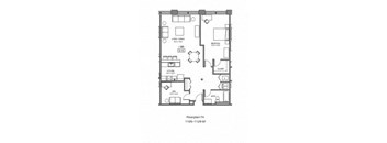 figured floor plan photo of the apartments