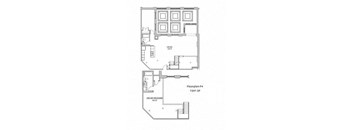 the floor plan of the second floor of a house