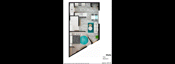 bedroom floor plan an in 2 bed 1 bath