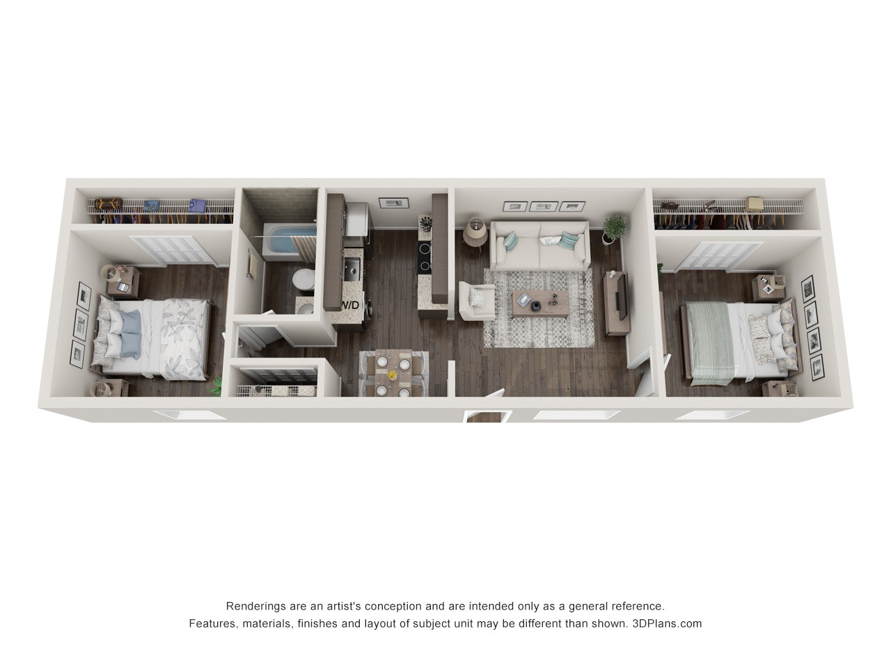 Updated 2 bedroom apartment for rent in Gainesville, Florida at Addison Lane featuring 675 sq ft with modern updates, located near Oaks Mall, I-75, and University of Florida