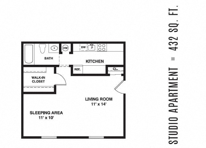 floor plan photo of the heights at spring lake apartments in spring lake, nj