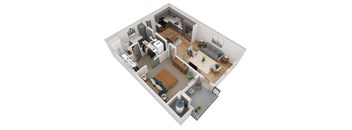 Lapis 2 floor plan in 3d