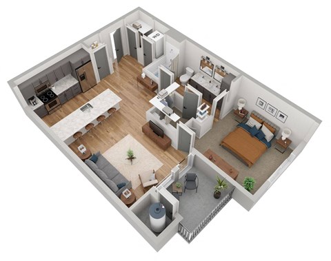 Lapis 3 floor plan in 3d