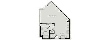 a floor plan of a house with a attic and a loft