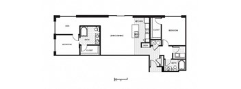 a floor plan of a small apartment