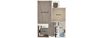 Apartments In Atlanta, GA for Rent – Arabelle Perimeter – floorplan of our one bedroom E