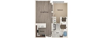 Pet-Friendly Apartments in Sandy Springs – Arabelle Perimeter -  Floorplan of our one bedroom J
