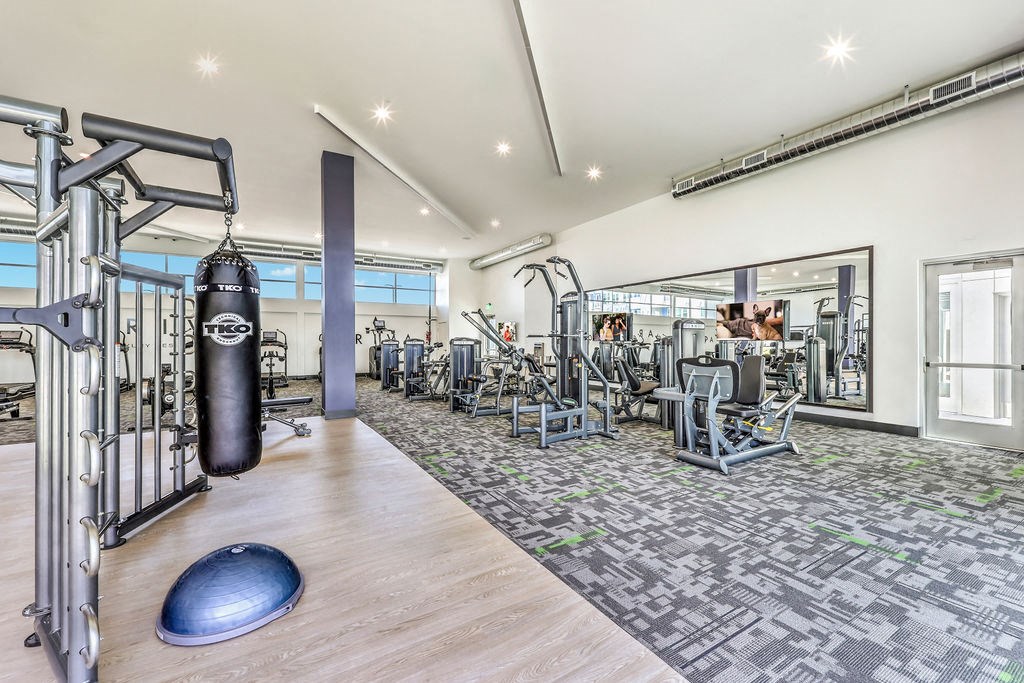 the gym at the m on hennepin apartments in minneapolis, mn