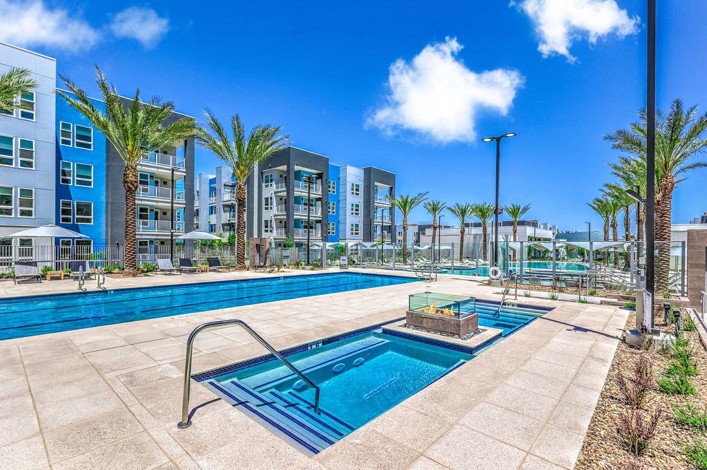 pool at the reserve at riverdale apartments in riverdale, nj