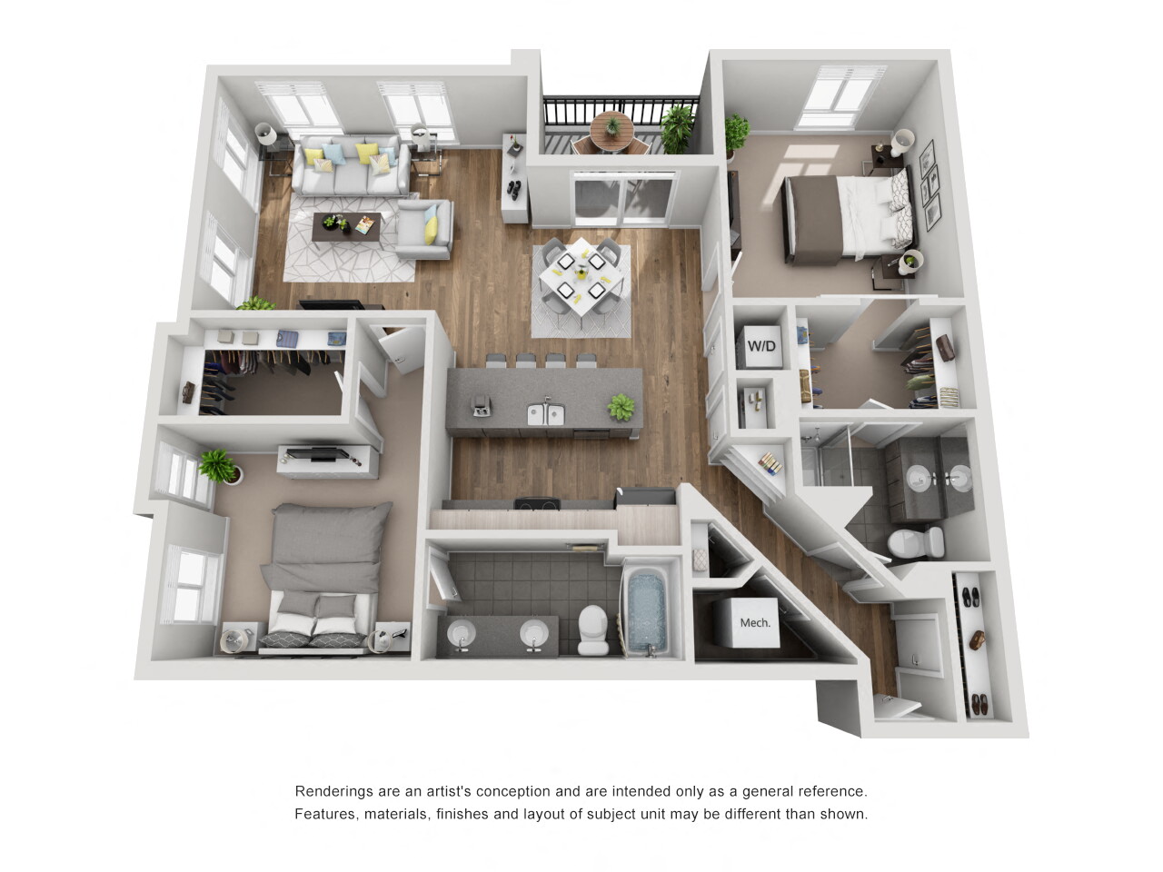 Oxford, 2 br, 2 ba, 1247 sq. ft.