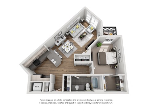 1 Bed 1 Bath Elbert 775 Sq Ft