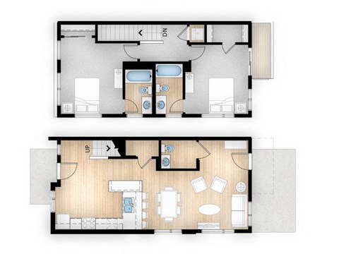 Aspen townhome floor plan