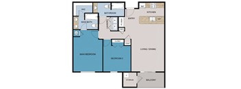 a blueprint of a floor plan of a house