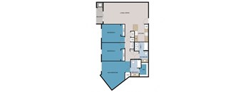 a blueprint of a floor plan of a two story residence