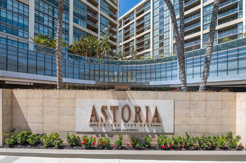 the facade or entrance of astoria hotel and convention center