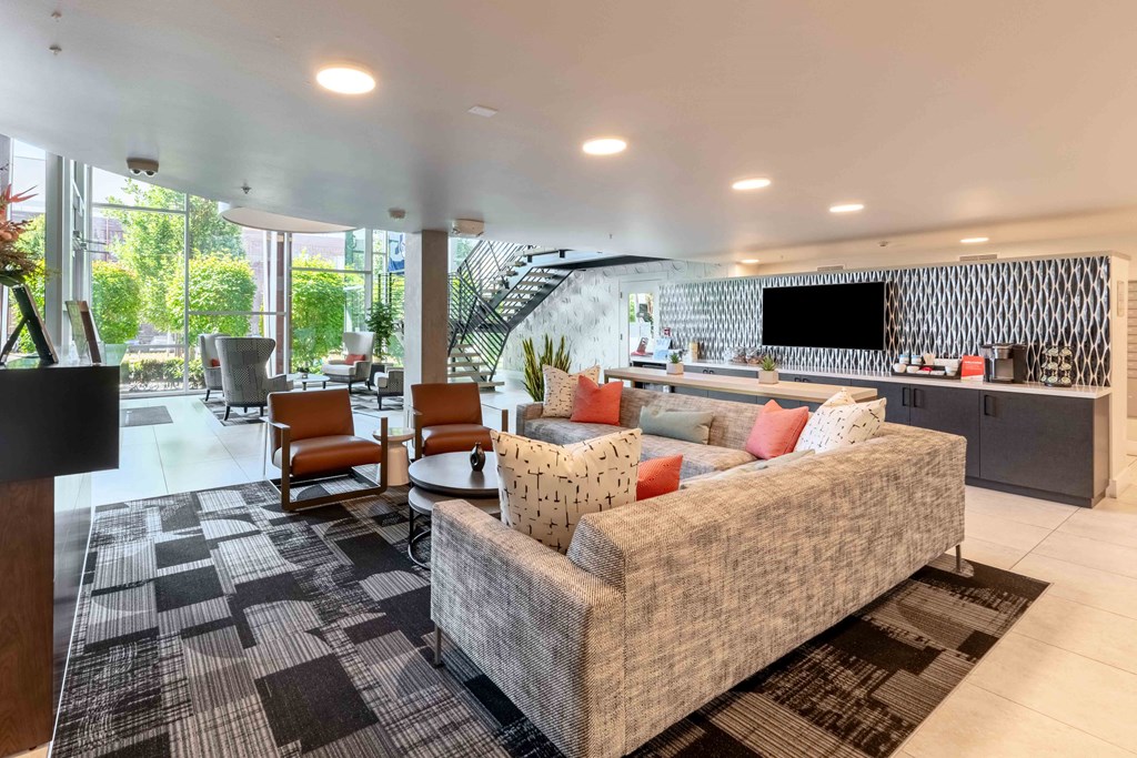 Lobby Area at Astro Apartments, Seattle, Washington