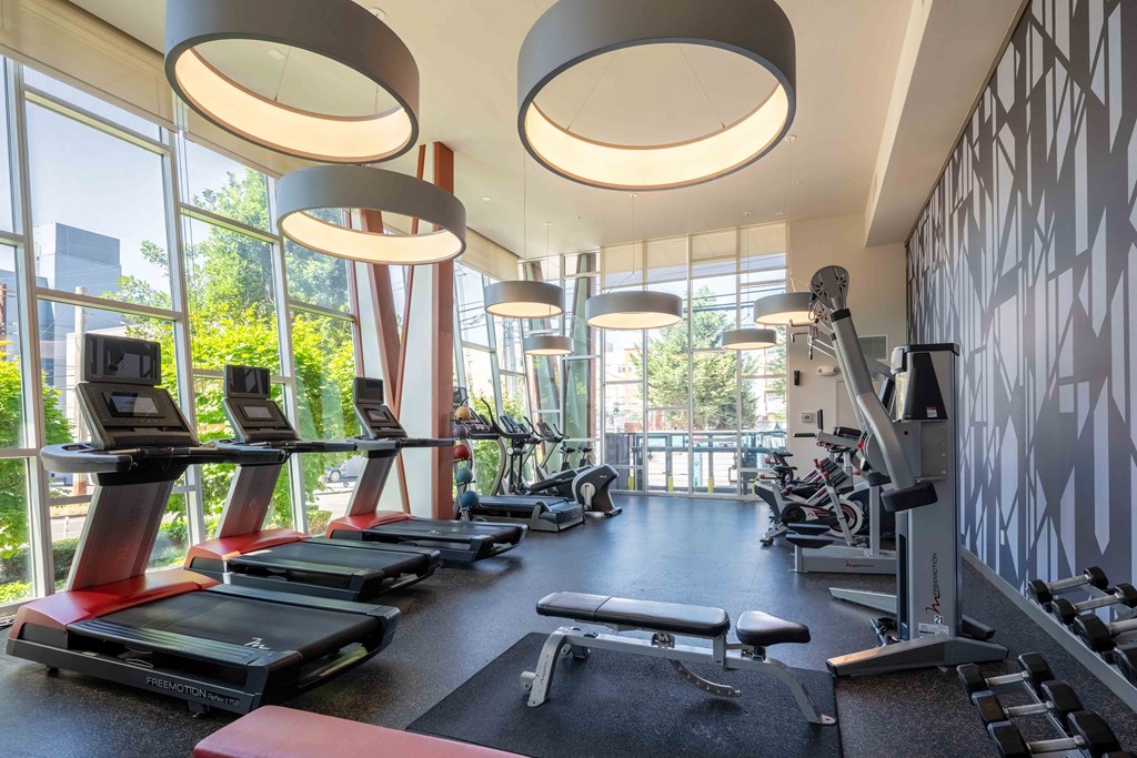 Gym at Astro Apartments, Seattle, WA, 98109