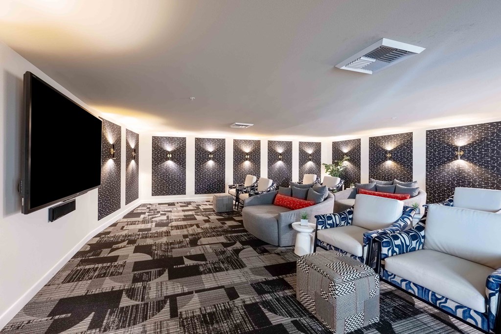 Media Lounge at Astro Apartments, Washington