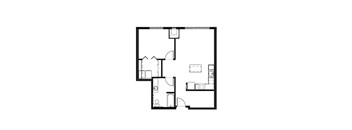 1 bedroom plus den accessible unit