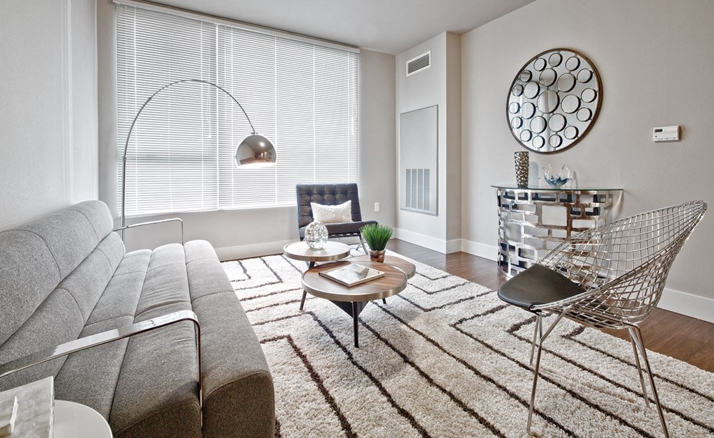 Living Room at Astro Apartments, Seattle, Washington